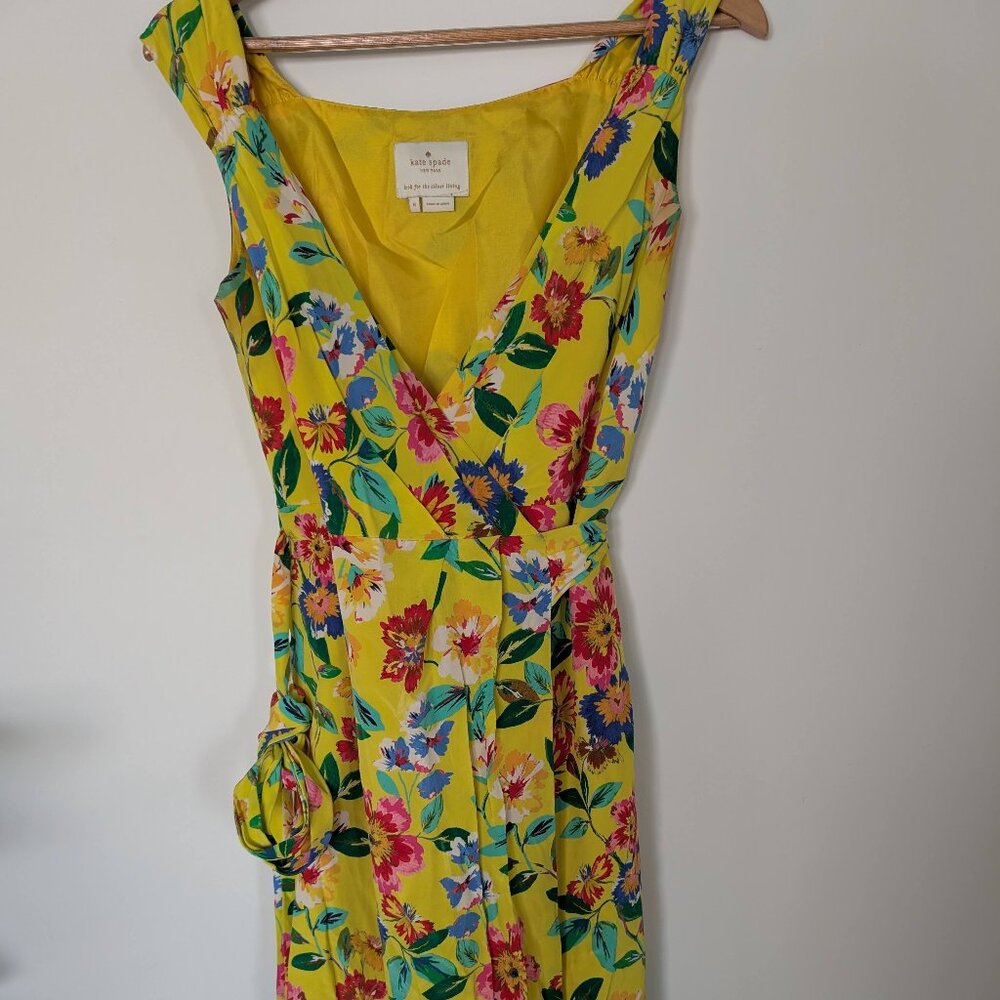 100% Silk Kate Spade Wrap Dress